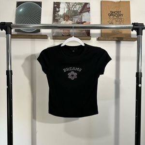 Black shirt, medium .. brand: faded rose